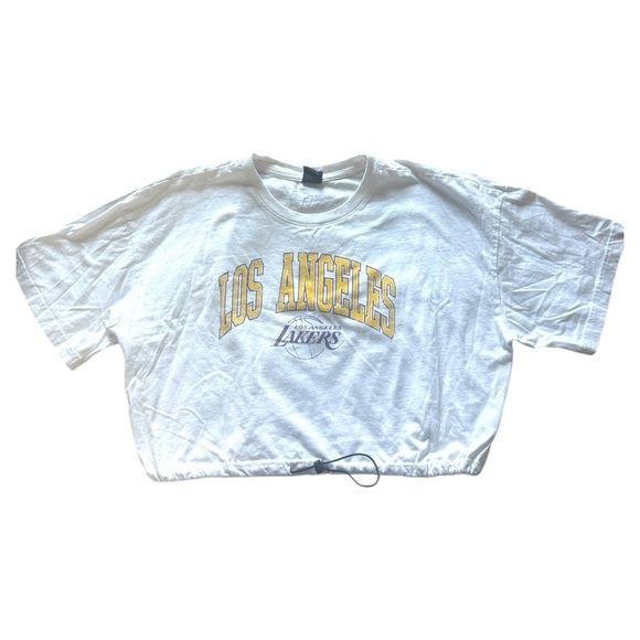 NBA Tops - Los Angeles Lakers White T-Shirt
